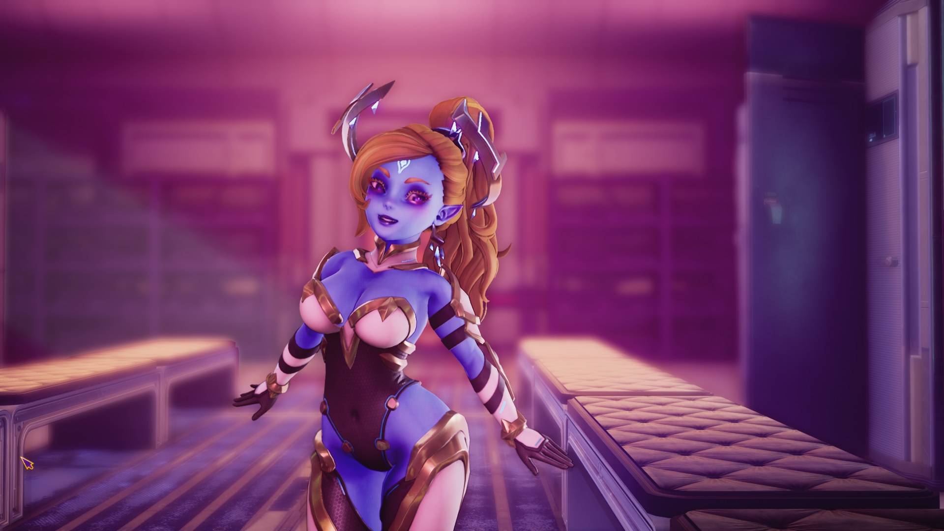 Screenshot from the porn game Subverse